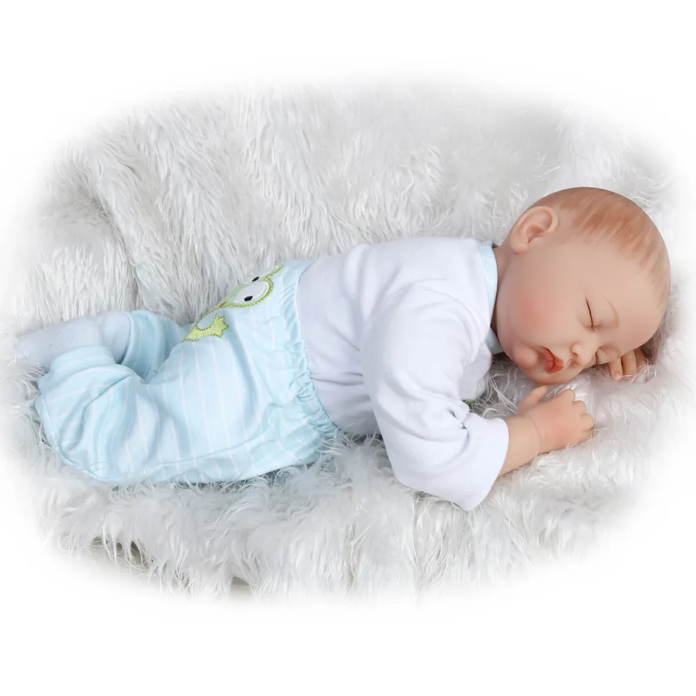 22 дюйма силиконовая виниловая Реалистичная мягкая на ощупь reborn baby 55 см без волос