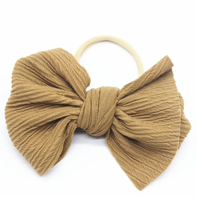 Большие банты для новорожденных 20 цветов искусственный хлопок нейлоновые