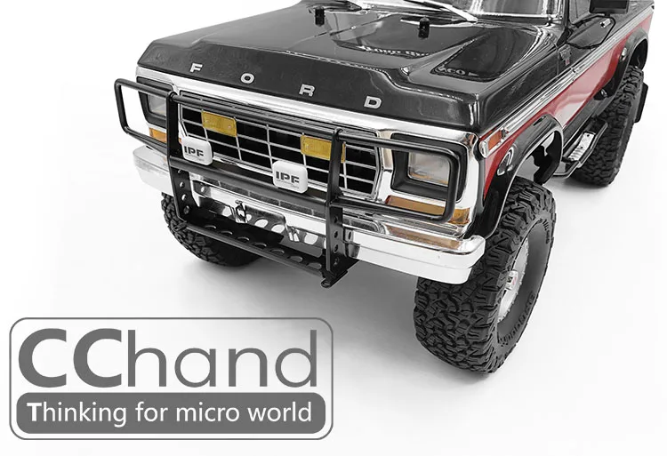 Металлический передний бампер ранчо для Traxxas 1/10 Rock Cralwer Trail 4X4 TRX 4 #82016 trx4 Ford Bronco Ranger