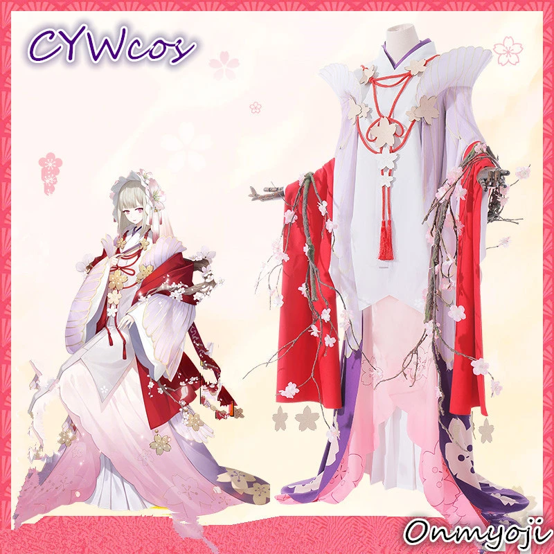 Костюм для косплея Onmyoji SR вишневый демон ин хуаяо японское кимоно наряды