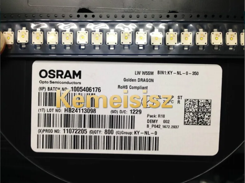 

Поставка Osram, Малайзия, импорт, белая мощность 3 Вт, белый, холодный белый