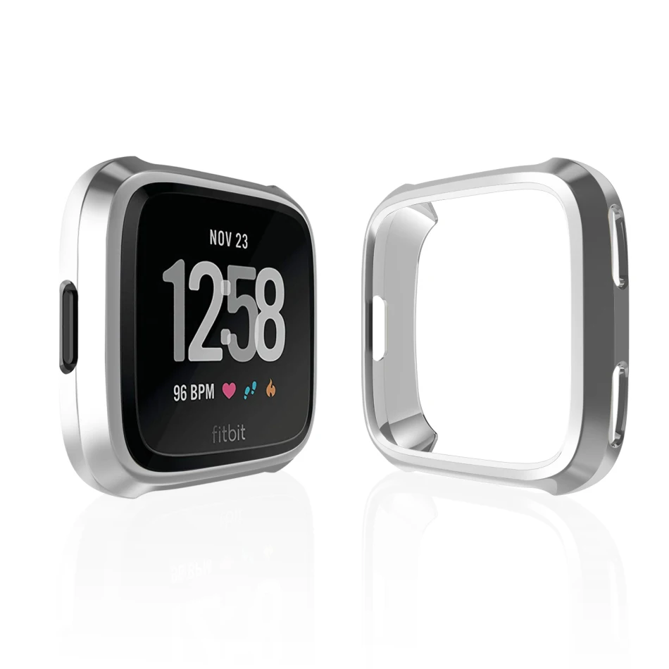 Ультра-тонкий чехол для Fitbit Versa, ремешок чехол Fit Bit Versa 2 тонкий прозрачный мягкий покрытие TPU аксессуары для часов защита экрана