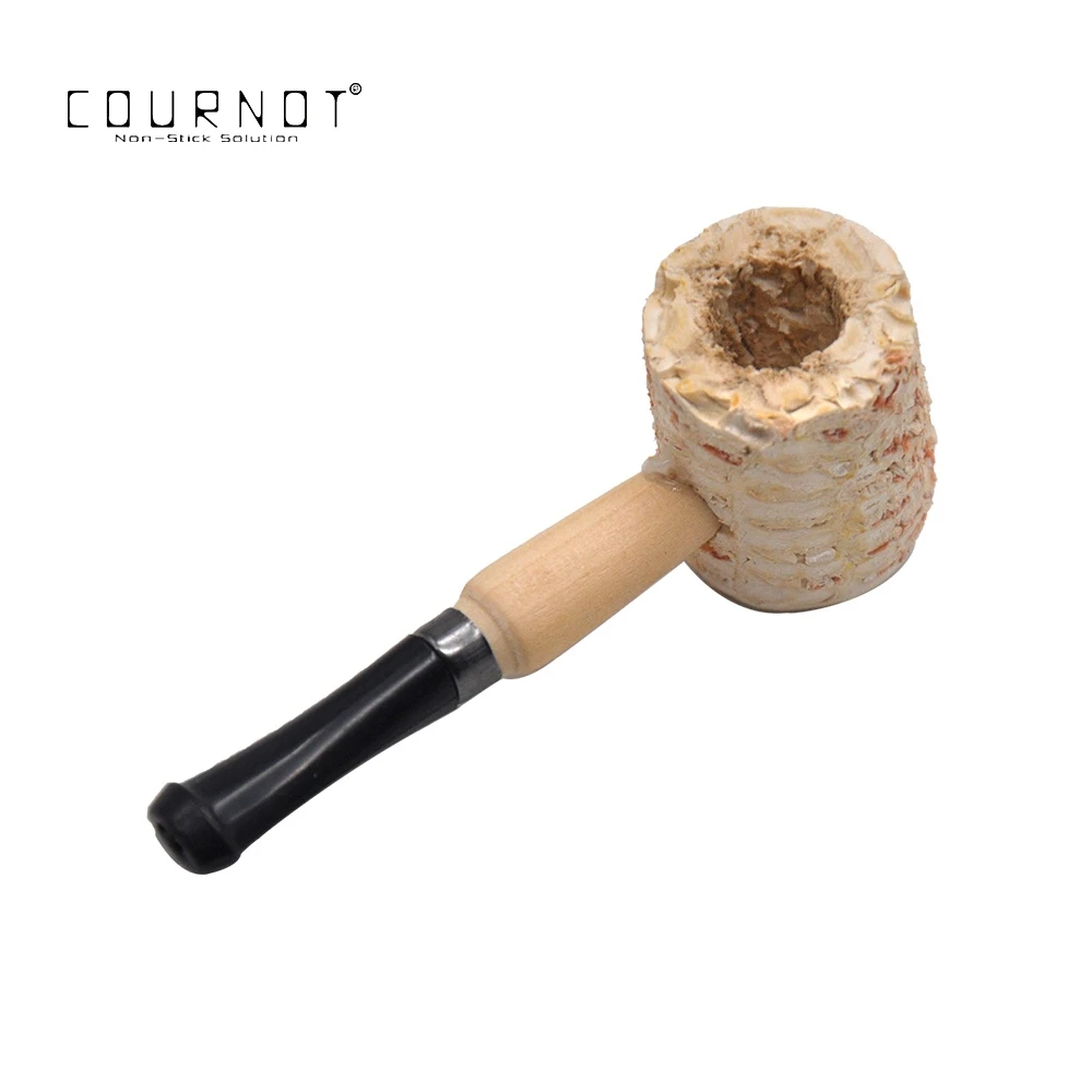 COURNOT RU Macarthur среднего размера Кукуруза Cob табачная труба с акриловым мундштуком