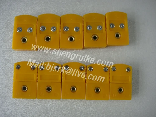 Мини разъем термопары K плоский штекер и гнездо|thermocouple mini connector|female femalemale male |