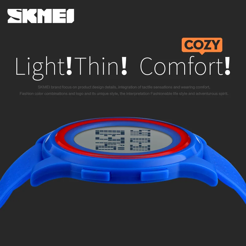 Мужские Цифровые часы Skmei в стиле милитари спортивные для плавания и дайвинга до