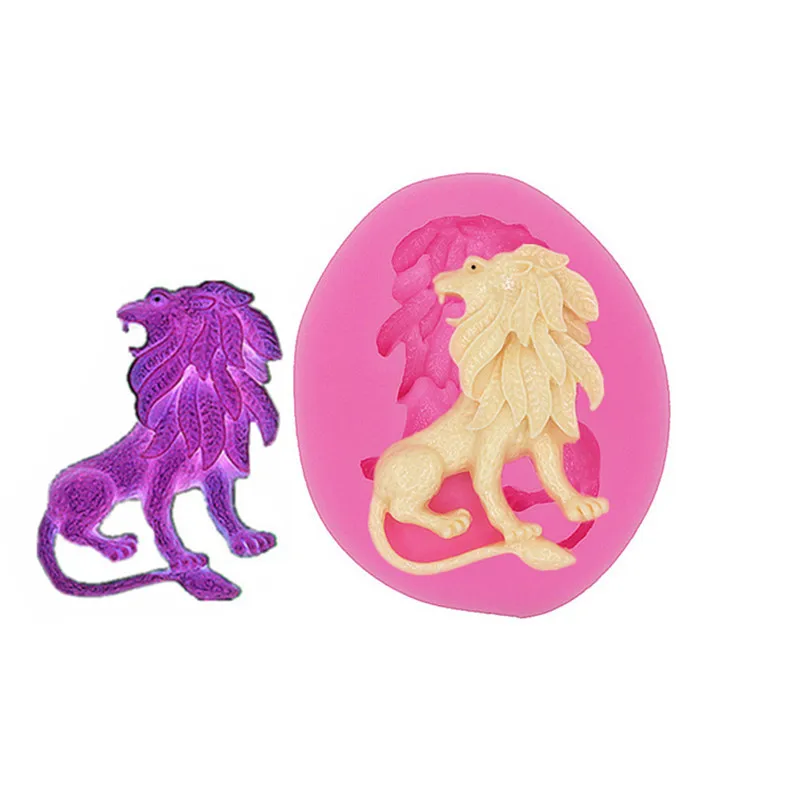 

Gadgets-Lion - Flexible silicone push / clay, resin, candy, soft candy Big Lion Flexible Silicone Mold Icing Polymer Mold