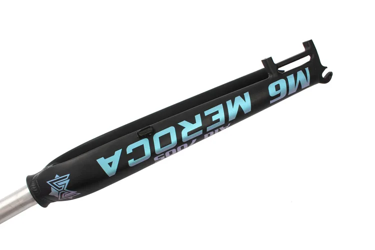 Горный велосипед Ultralight жесткая вилка M6 26/27. 5/29 дюймовые дисковые тормоза на горном велосипеде передняя вилка для велосипеда отражением радуги анти-курсор