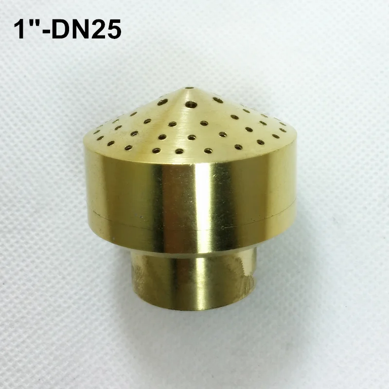 DN25 1/" DN15 3/4" DN20 латунь фейерверк насос фонтана жидкость для пульверизатора головка Пруд бассейн фонтан - Цвет: DN25
