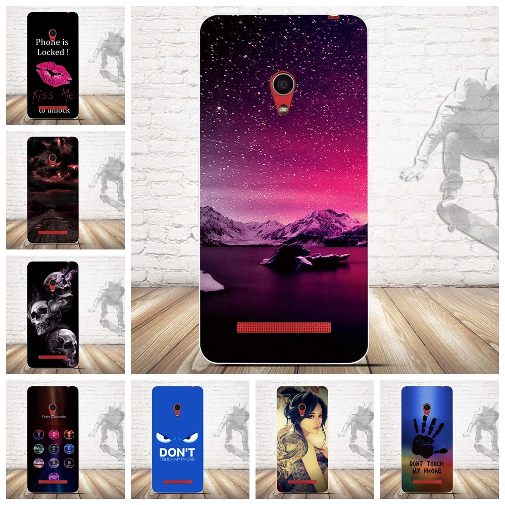 For Asus Zenfone 5 A501CG Case Soft Silicone TPU Back Cover Zenfone5 A500CG 5.0 inch Fundas Bumper | Мобильные телефоны и