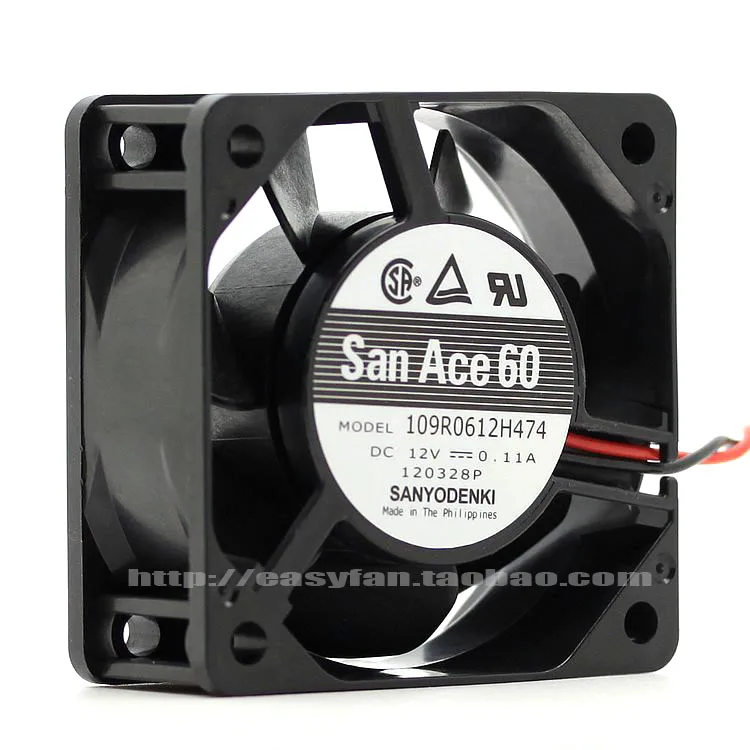 Новый SANYO DENKI SAN ACE 6025 двойной шарикоподшипник 6 см 109R0612S474 12 В 0.11A охлаждающий вентилятор