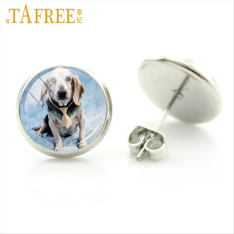 Серьги TAFREE с животными нормальное состояние скучный Французский бульдог мопс