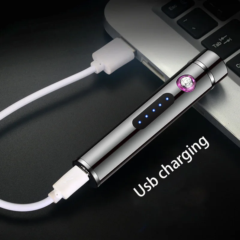 Мини Портативная двухдуговая зажигалка USB плазменная электрическая