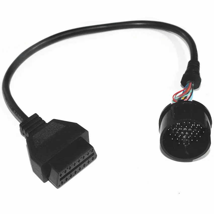Полный 38pin до 16pin OBD2 разъем для B-en-z 38 Pin OBD2 16 Pin Женский адаптер Соединительный кабель 38pin для M-cer-des