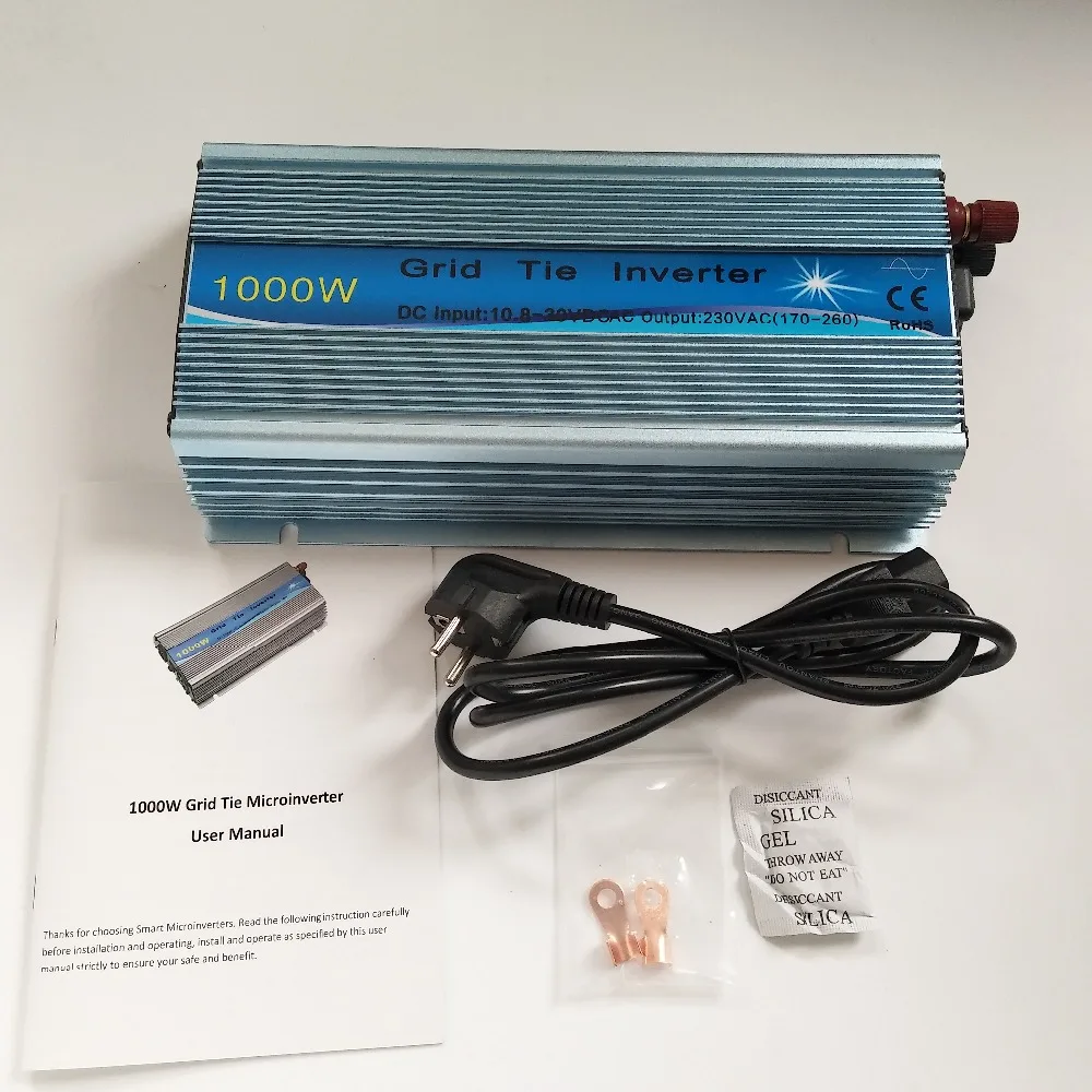 MPPT солнечная сетка галстук микро инвертор Inversor 1000W Вход 10 8 30V или 20 45V DC выход 120V 220v