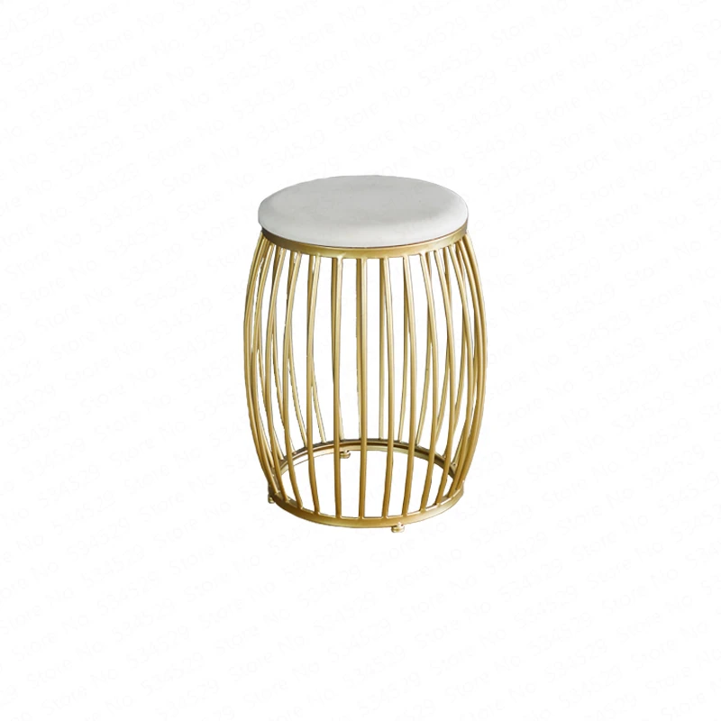 Скандинавский туалетный стул креативный домашний из кованого железа золотой