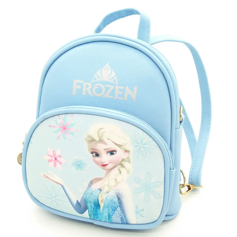 Disney cartoon princess Frozen Elsa Детский рюкзак через плечо сумка мессенджер для девочек из ПУ