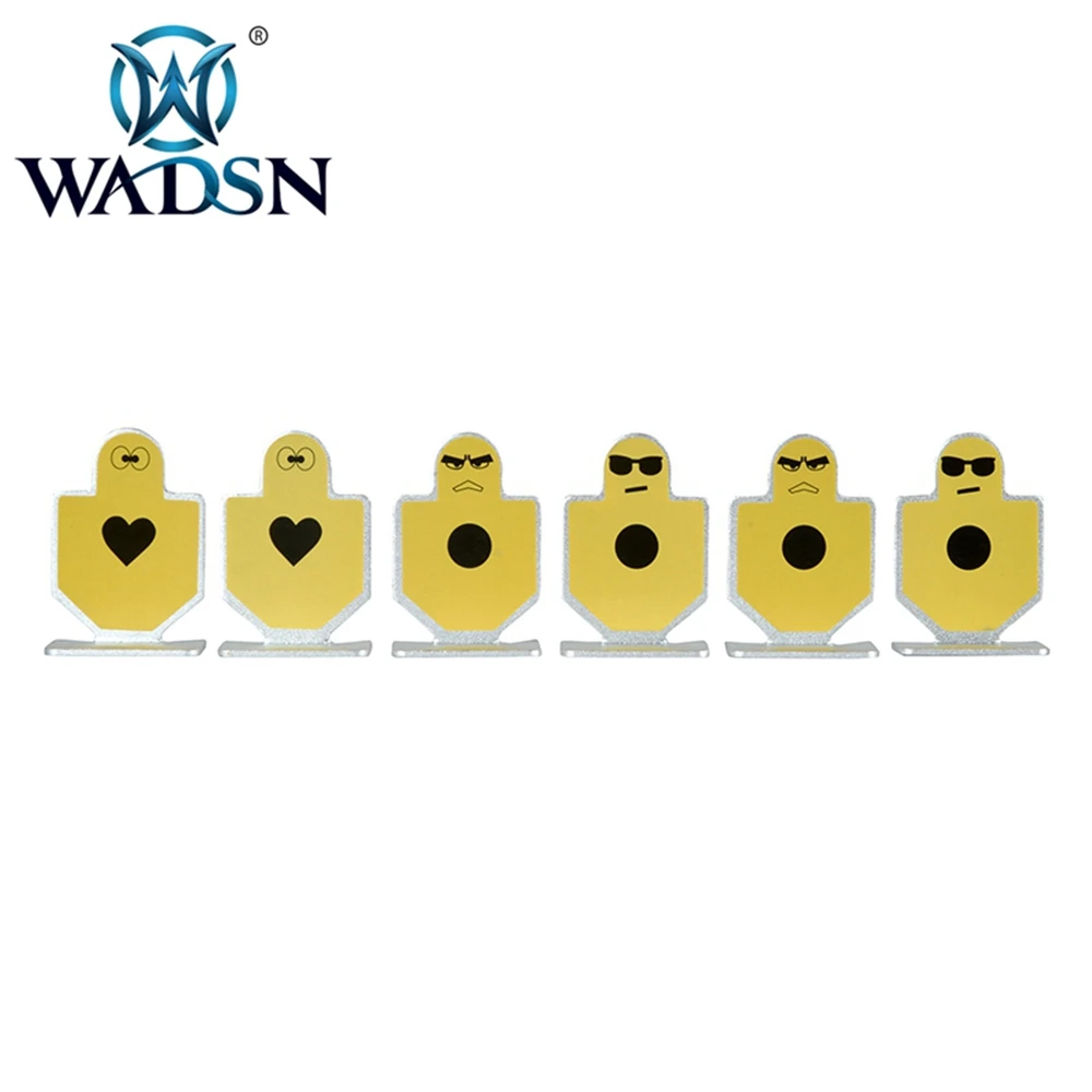 

WADSN 6Pcs/Pack Tactical WARRIORS OF FORTITUDE(METAL TARGET) Airsoft Shooting Practice Target Mount WEX118 Paintball Accessories