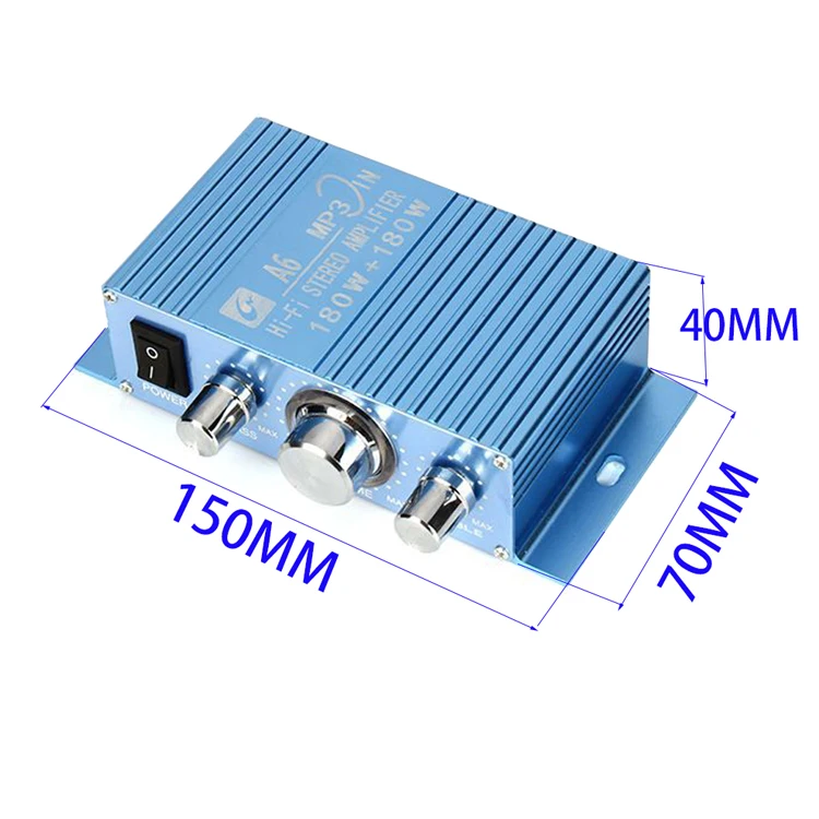Tenghong 40 Вт* 2 аудио усилитель TDA7056 2,0 канальный Hi-Fi стерео усилитель мощности DC12V для автомобильного компьютера динамик DIY