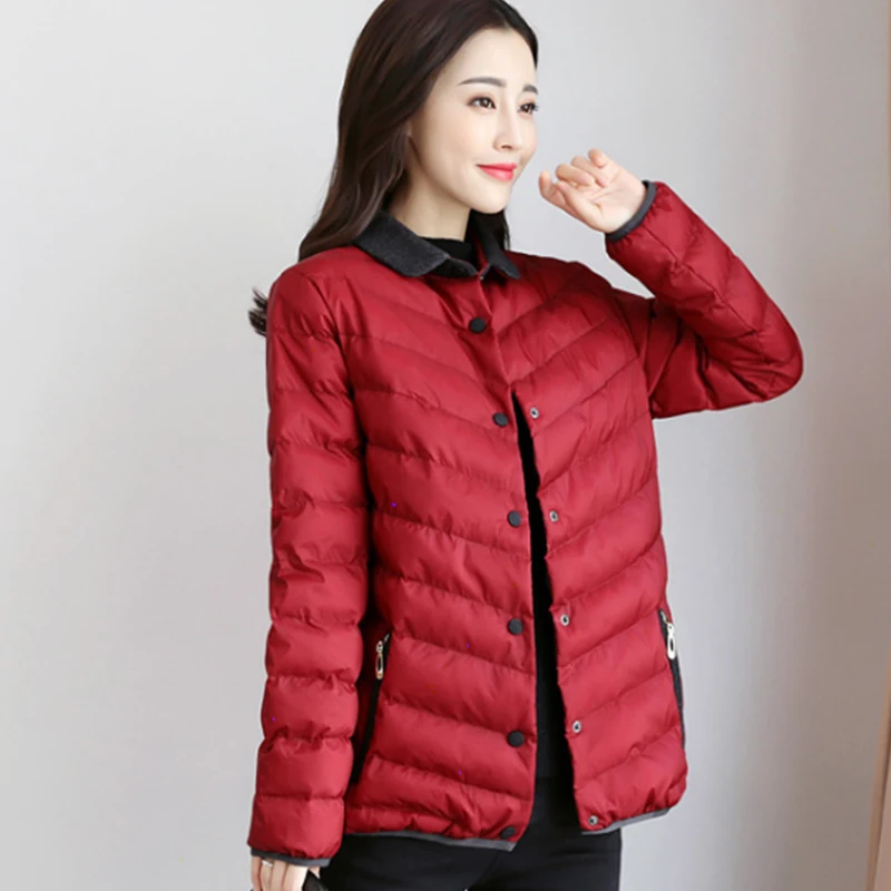 Куртка женская теплая с хлопковой подкладкой на осень и зиму 2019|Женские парки| |