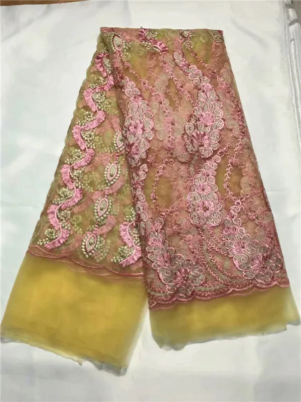 Благородный французский Тюль Кружево Ткань Hihg качество вышивка 2019 Свадебные в