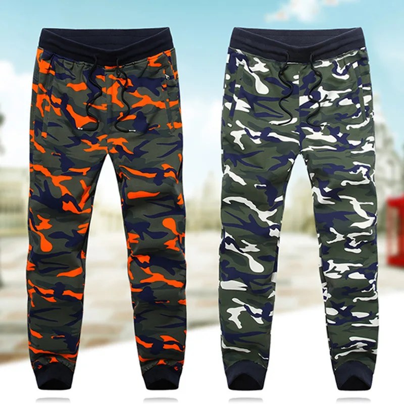 

Plus size l-8xl(hip 136cm )Spring and Autumn Camouflage Pants Men's Casual pantalettes Young Loose Big yards trousers