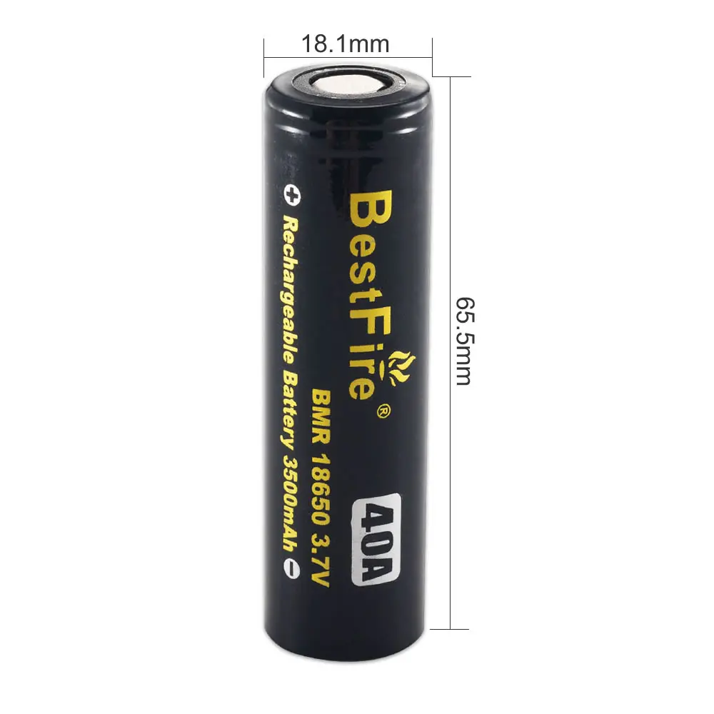 2 шт Bestfire 18650 литий-ионная батарея 3500mAh 3 7 V 40A перезаряжаемая с восхитительная