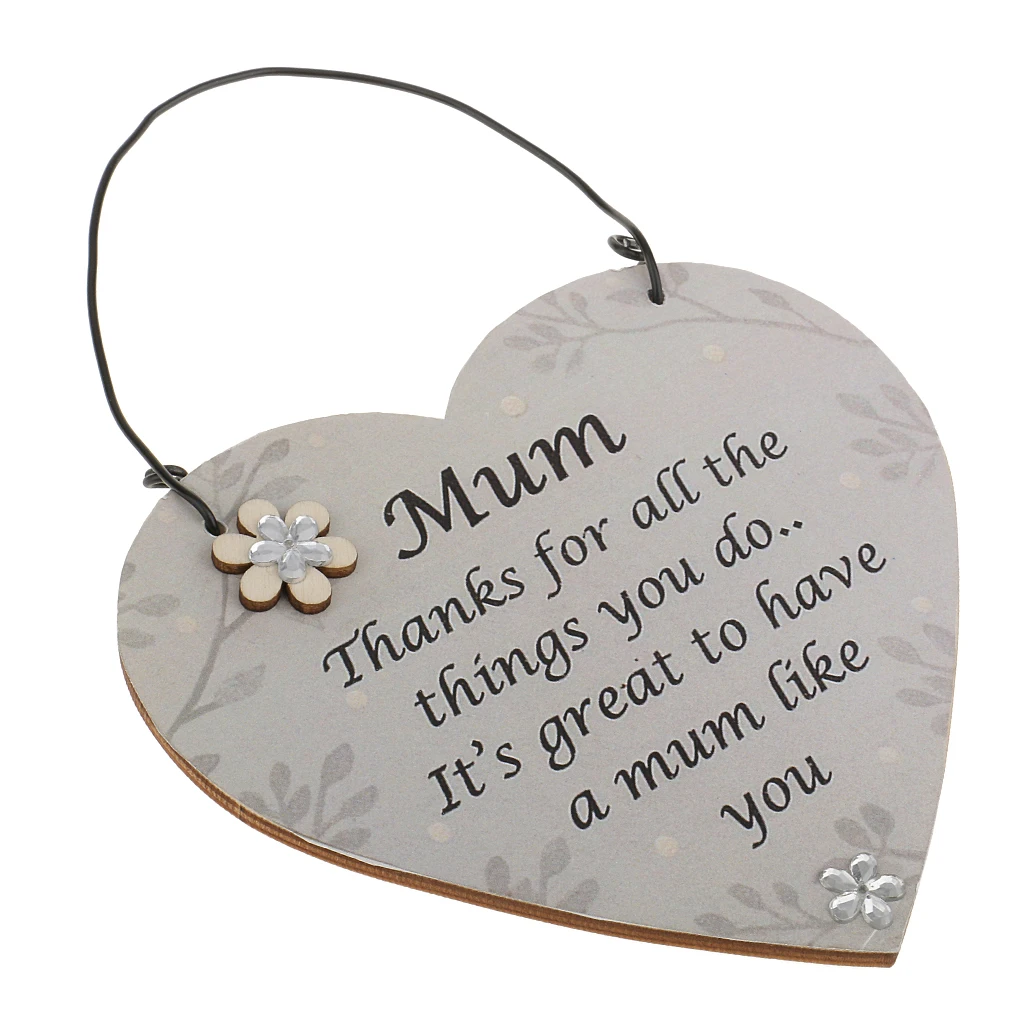 

Wooden Hanging Signs Plaques - Gifts for Mothers Day Mum Birthday Christmas Day