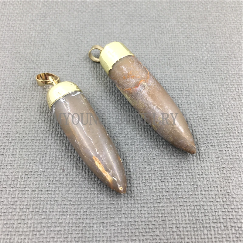 MY1086 коралловый Fossil Точка подвеска с золотой залог