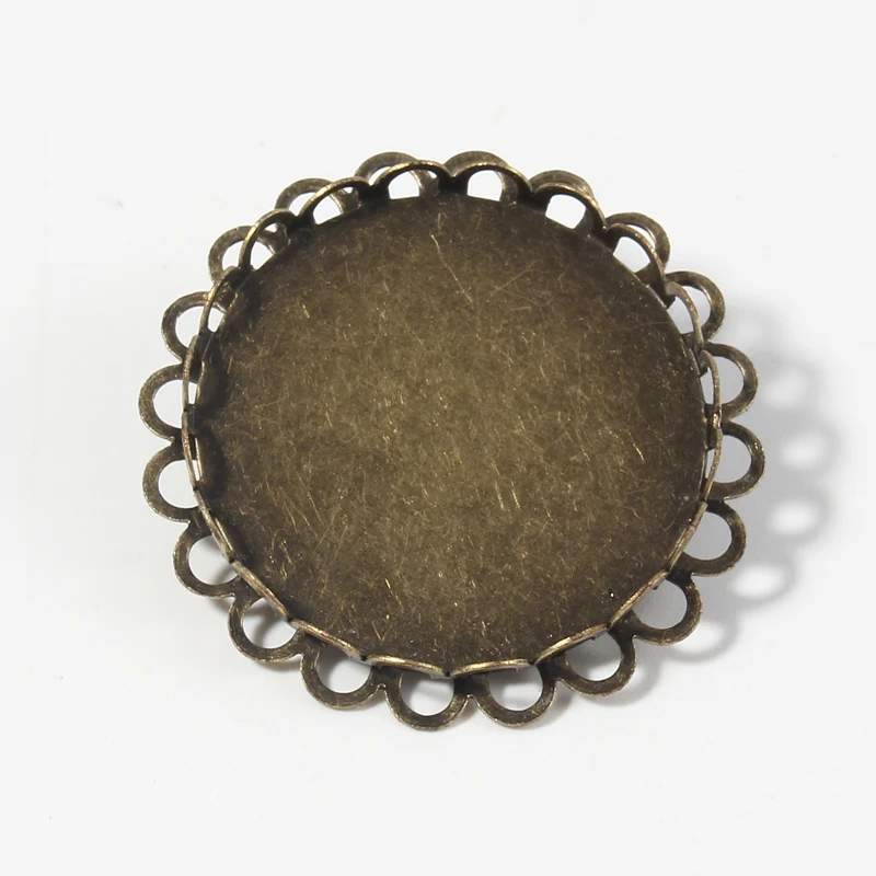 Брошь в виде подсолнуха 5 шт./лот 25 мм стеклянный кабошон брошь камеи круглая