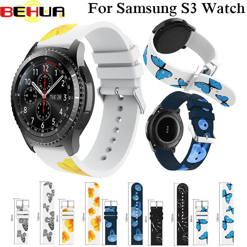 

Силиконовый ремешок для часов Samsung Gear S3, замена силиконового ремешка для спортивных часов с силикагелем
