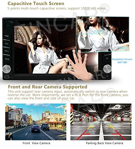 Android 6 0 Автомобильный магнитофон gps стерео двойной 2 Din ''автомобильный dvd плеер