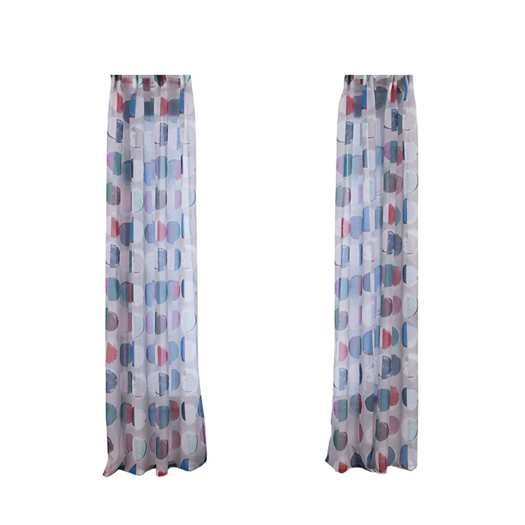 Лучшие продажи 2019 продуктов листья занавески Тюль обработка окна вуаль