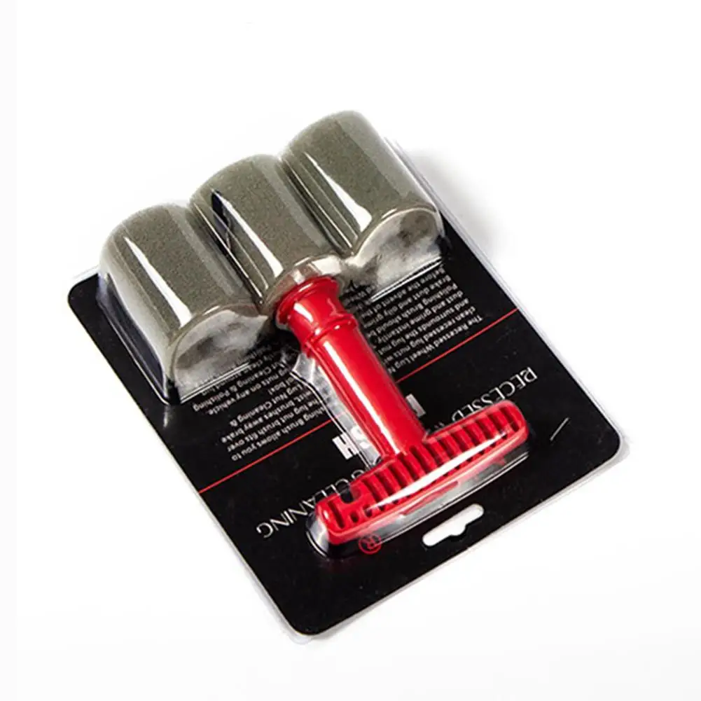 

1PC Car Tire Screw Brush Embedded Steel Ring Screw Cleaning Brush Hub Nut Wheel Cleaning Brush