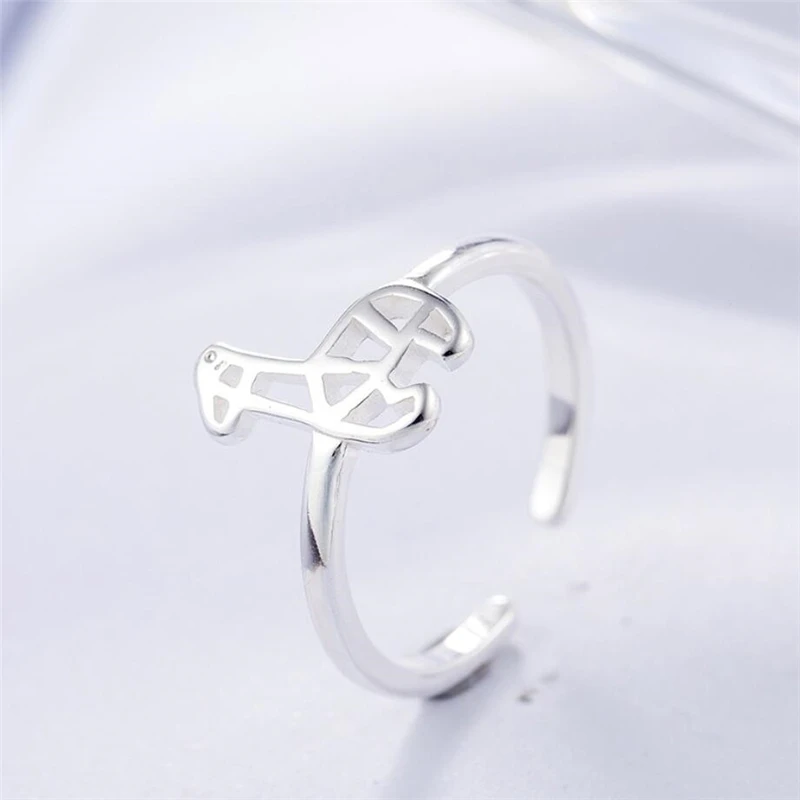 Кольцо женское открытое с изменяемым размером и милым оленем креативный подарок
