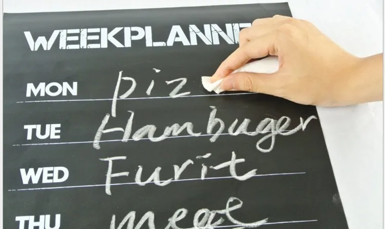 DIY week planner календарь на доске виниловая наклейка стену съемный планировщик