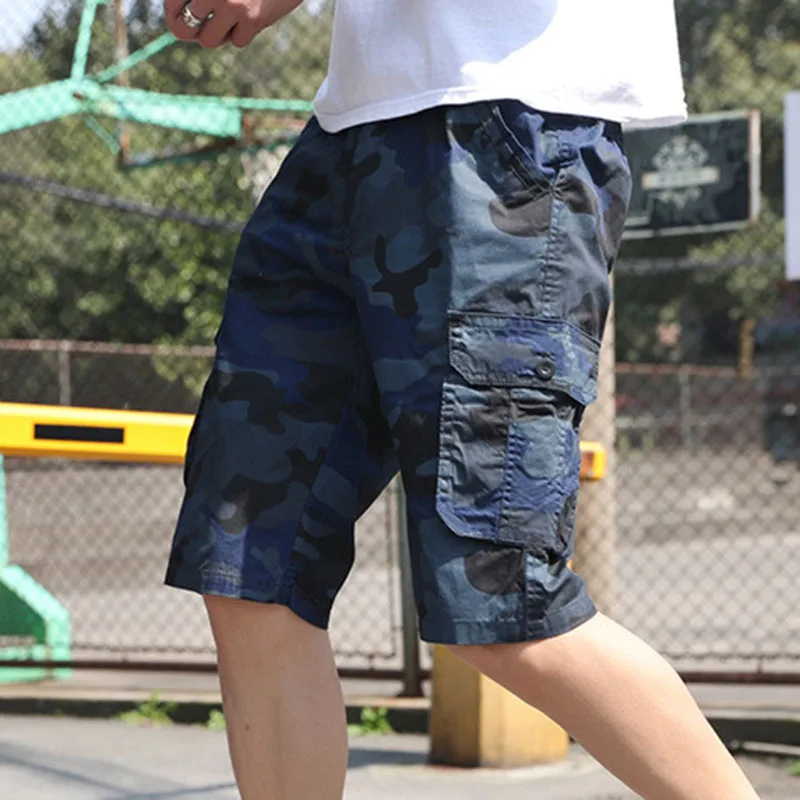 

Men Casual Sport Shorts Camouflage Loose with Pockets for Summer Beach Running DX88