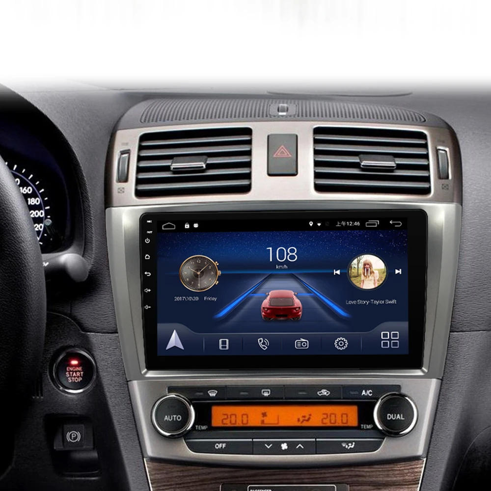4G LTE Android 9,0 Автомобильный gps Мультимедиа Видео Радио плеер приборная панель для Toyota Avensis 2009-2011 лет Навигация стерео