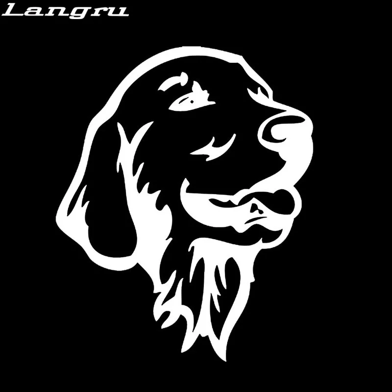 Langru золотистый ретривер автомобильный бампер наклейки для автомобиля милые