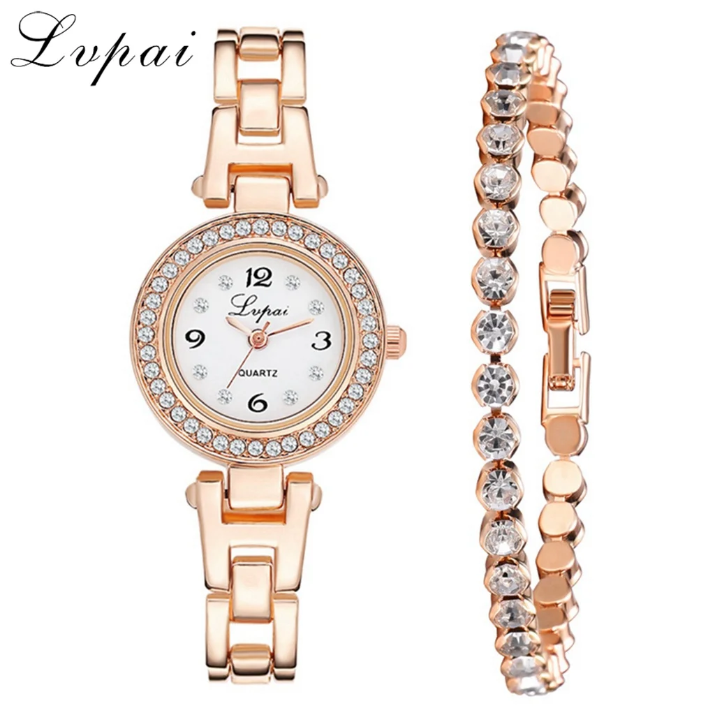 3 шт./компл. Роскошные Модные Простые Стальные часы с циферблатом женские