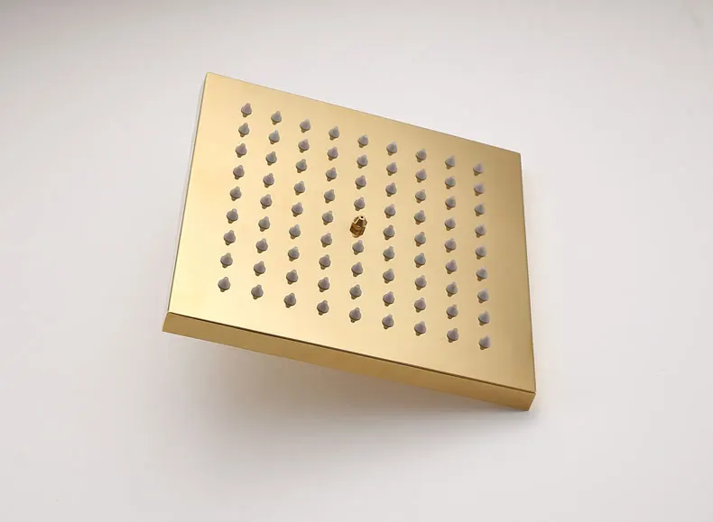 Набор для душа с дождевой насадкой, смеситель для ванны, латунный роскошный блестящий золотой смеситель для ванны и душа, набор для ванны