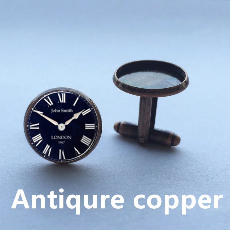 Новинка Запонки в стиле Лондона посмотрите близнецы Круглый купол стимпанк