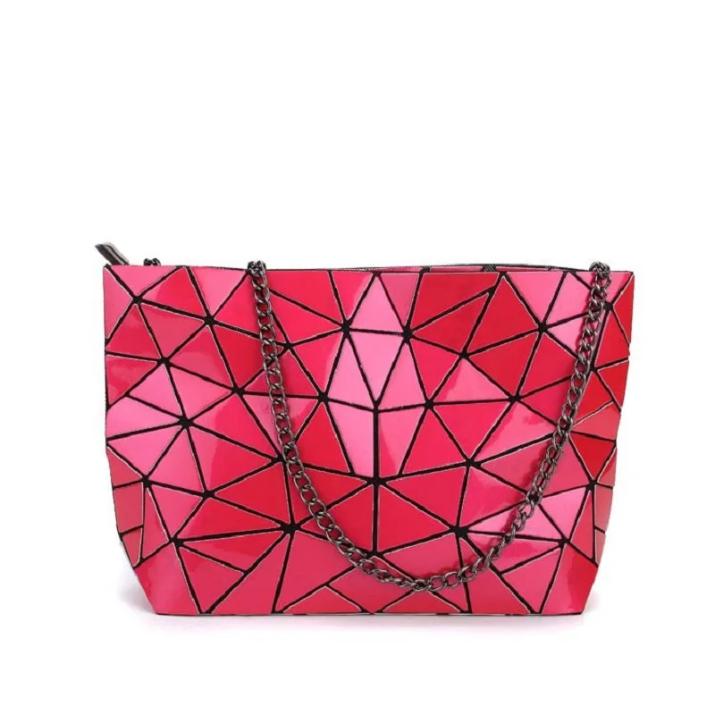 Новый Для женщин цепь сумка световой Sac Бао мешок мода Геометрия Курьерские сумки