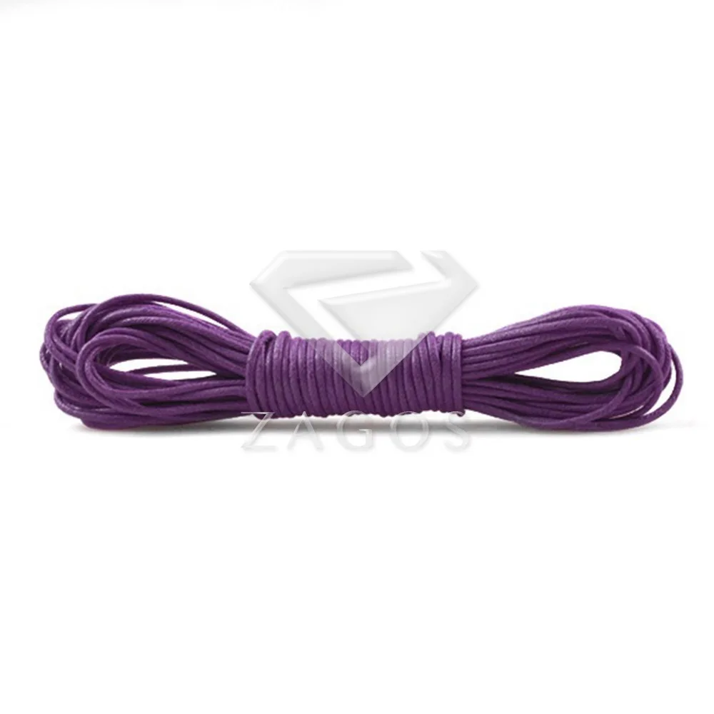 2mm 10/12m Waxed Cotton Cord Thread String Wire fit Beading Craft DIY Bracelet Necklaces Jewelry Findings TC0106 | Украшения и