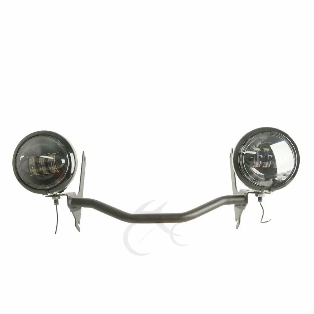 4 5 &quotсветодиодные вспомогательные Противотуманные фары + кронштейн для Harley Touring