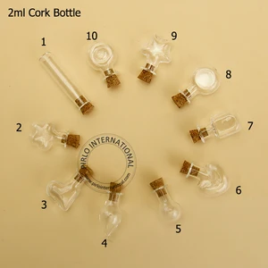 Горячая Распродажа 20x2 мл прозрачные Мини стеклянные бутылки с пробками Мини ручной работы стеклянные флаконы с пробкой декоративная коронка