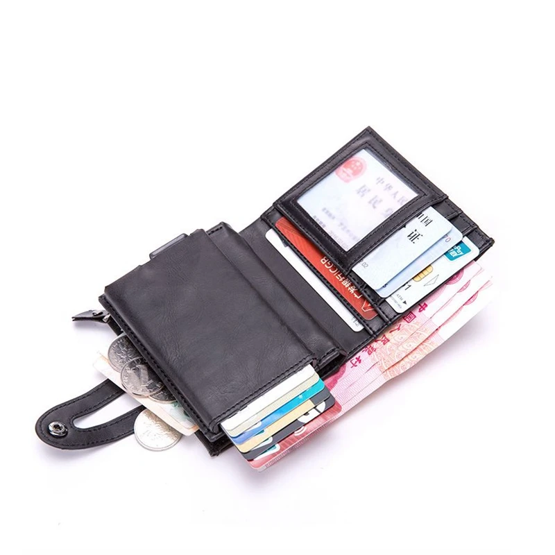 Алюминиевый держатель для кредитных карт Rfid кошельки мужчин и женщин