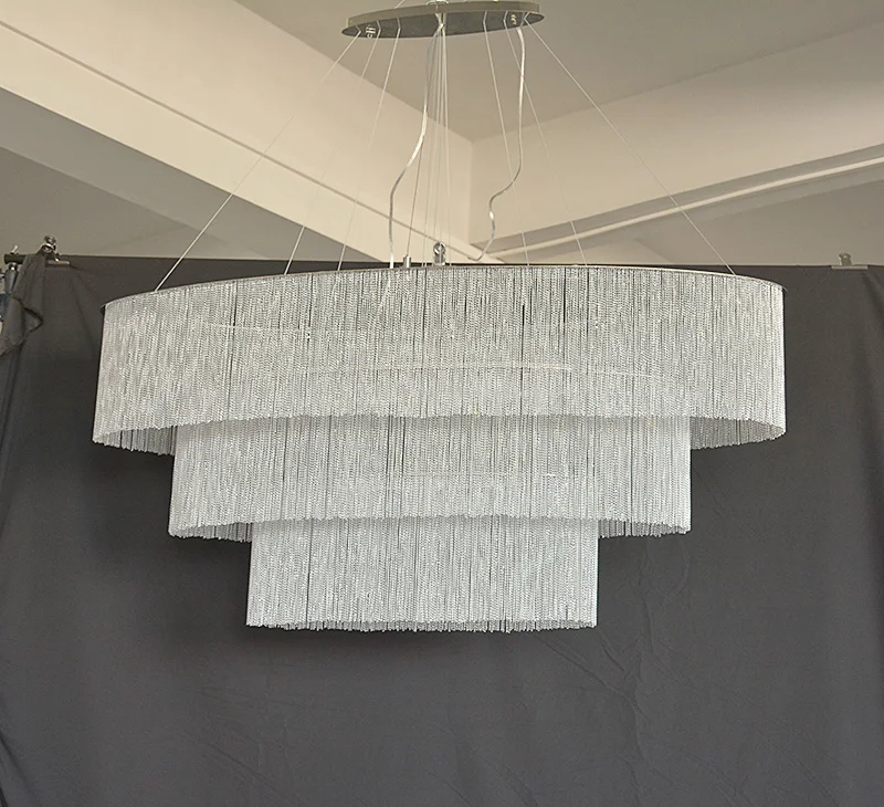 Современная люстра-цепочка для светильник роскошная креативная лампа освещения