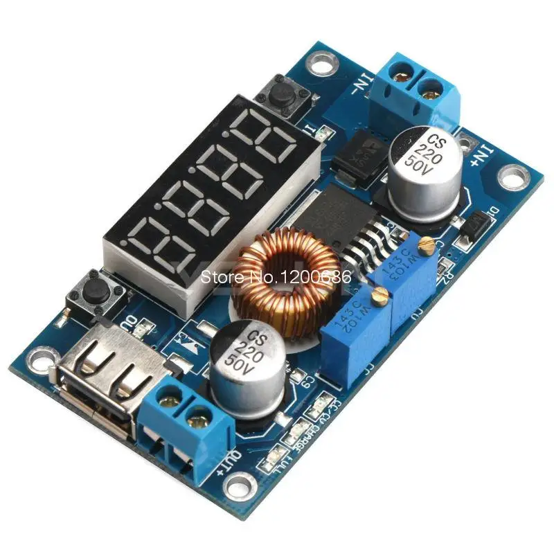 

Digital Voltage Regulator DC 5~36V to 1.25~32V 17V 75W Switching Power Supply Constant Voltage & Current Adapter Buck Converter