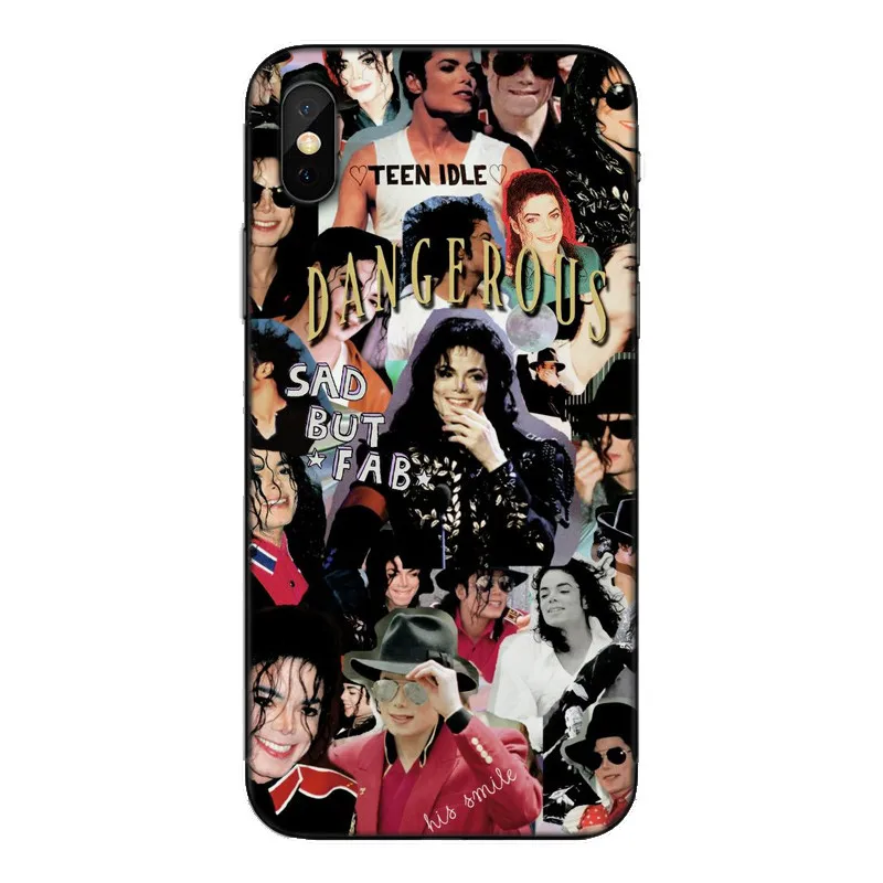 Чехол для телефона Cantor King of Pop MJ Майкл Джексон мягкий чехол из ТПУ iPhone 4 5 6 7 Plus 8
