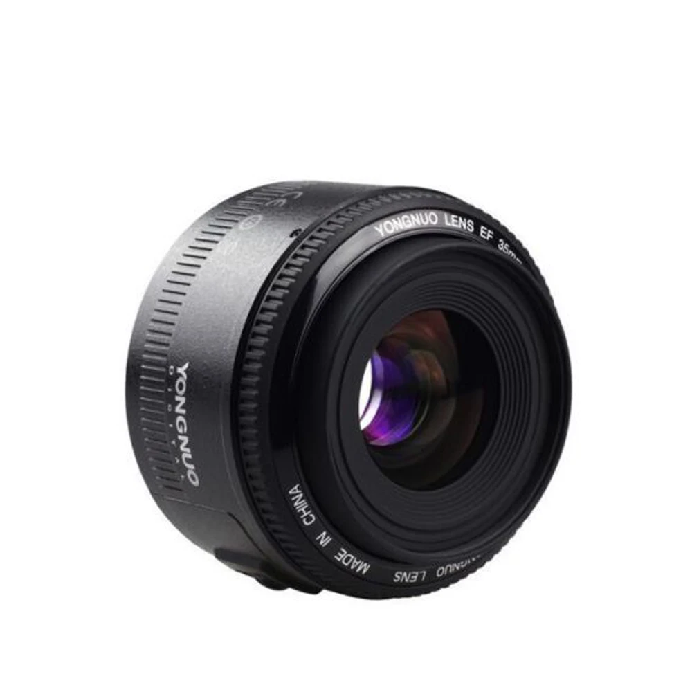 Объектив Yongnuo 35 мм для камеры Canon 800D 760D 750D 700D 80D 77D 60D 5Ds 7D 5D Mark IV | Электроника